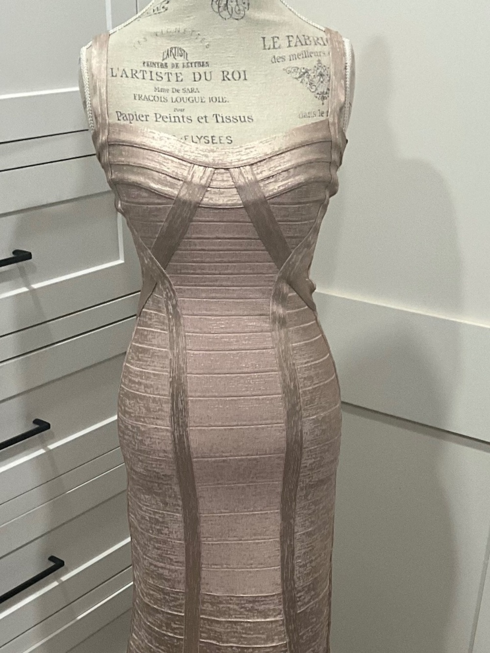 Herve Leger long gown